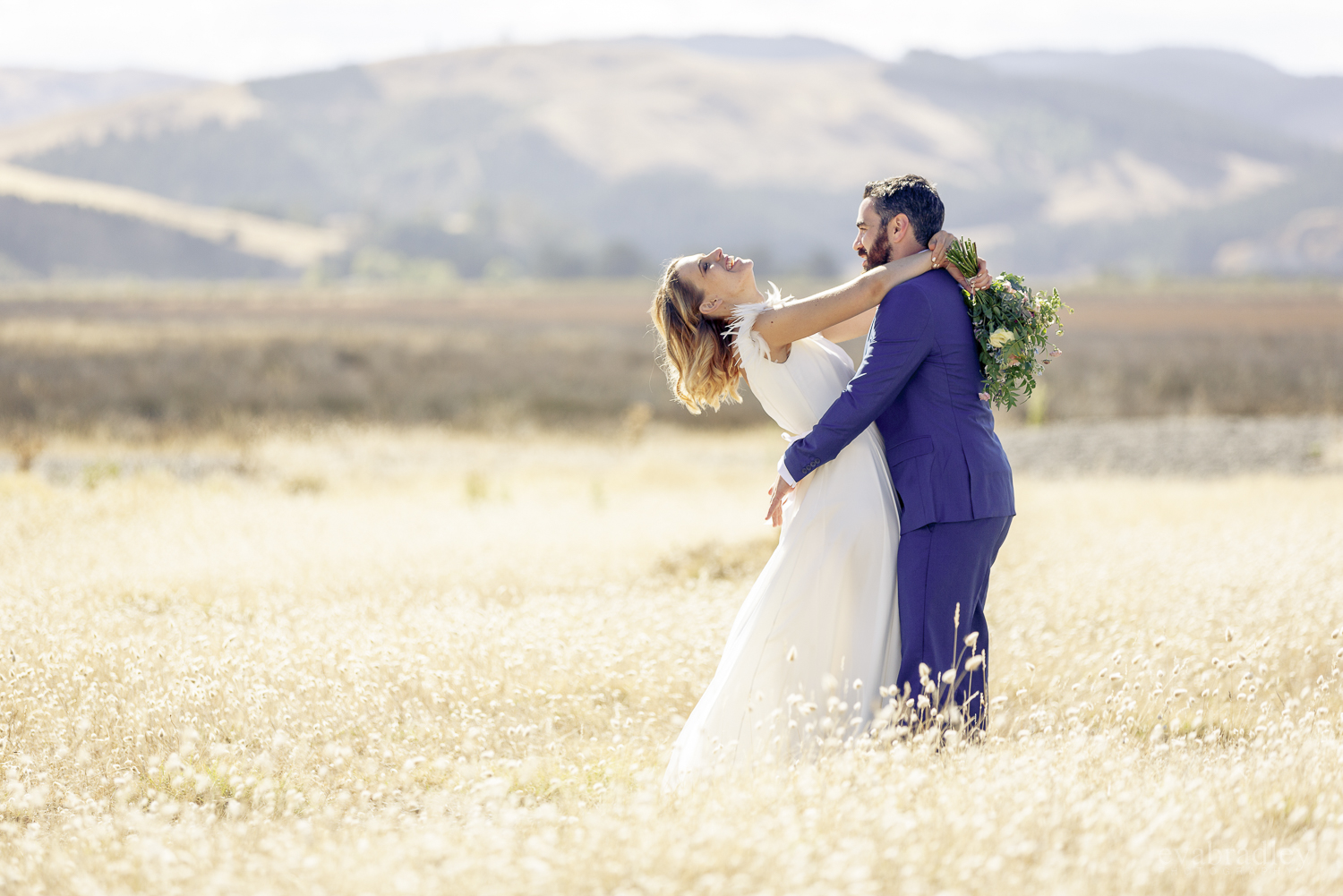 Beautiful bride Katy wears a wedding dress by Halfpenny London