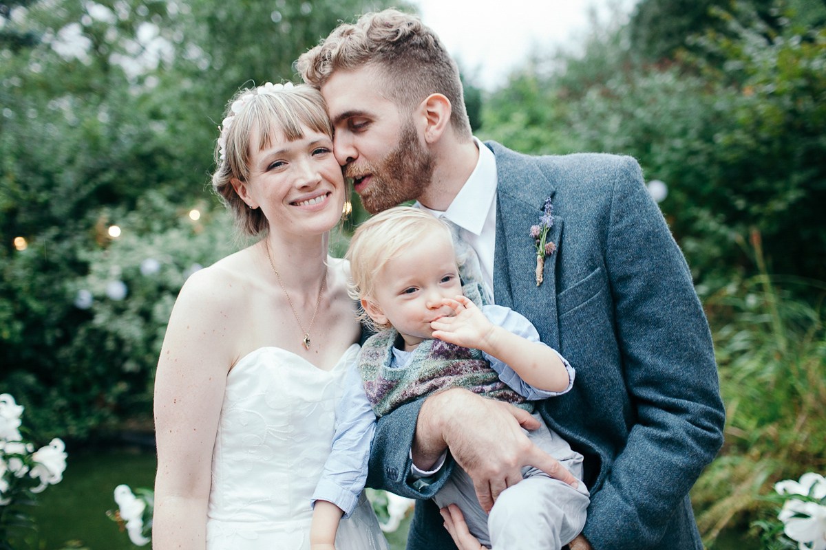 Beautiful bride Eleanor wears a wedding dress by Halfpenny London
