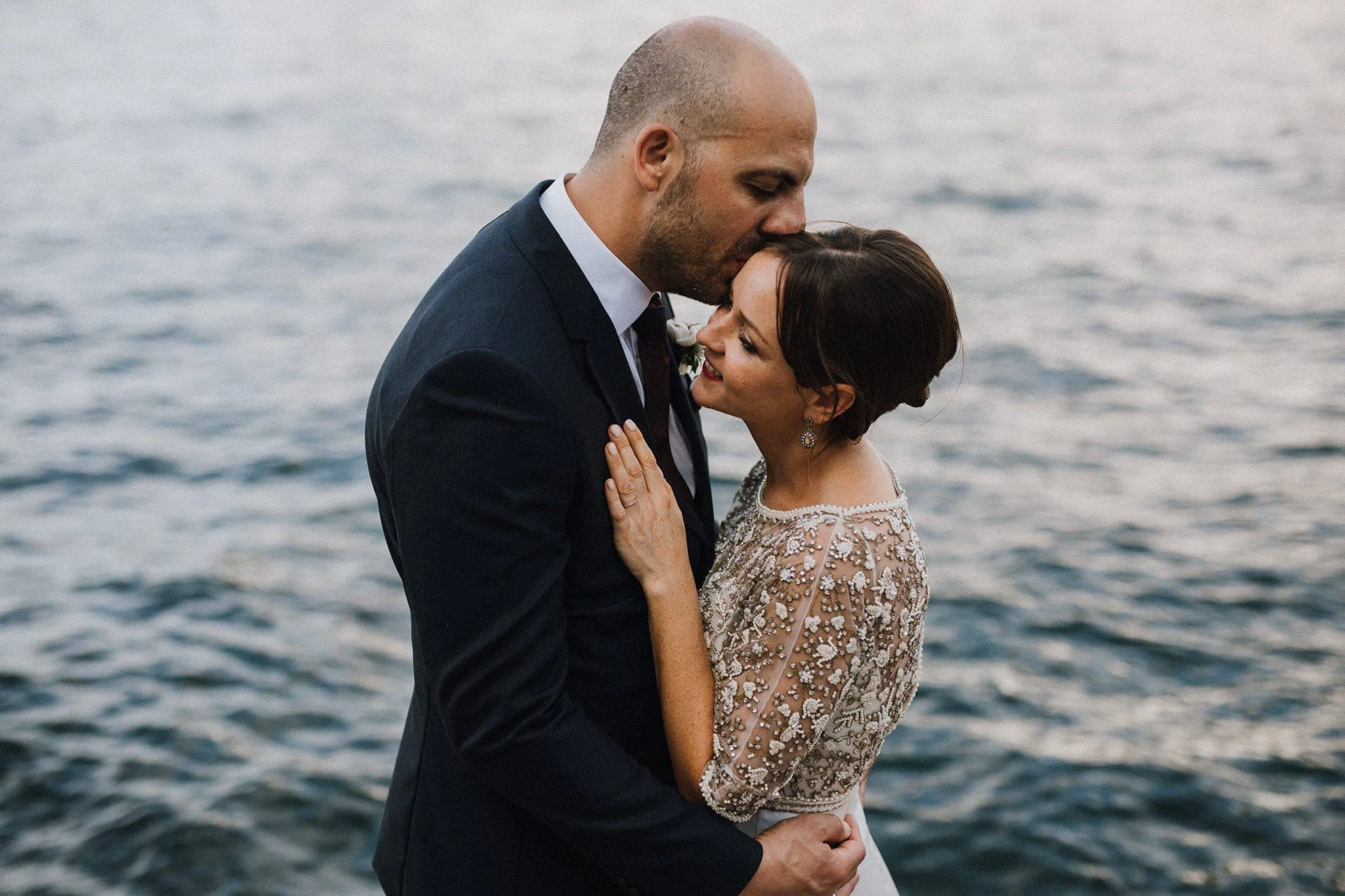 A beautiful bride wearing a Halfpenny London wedding dress