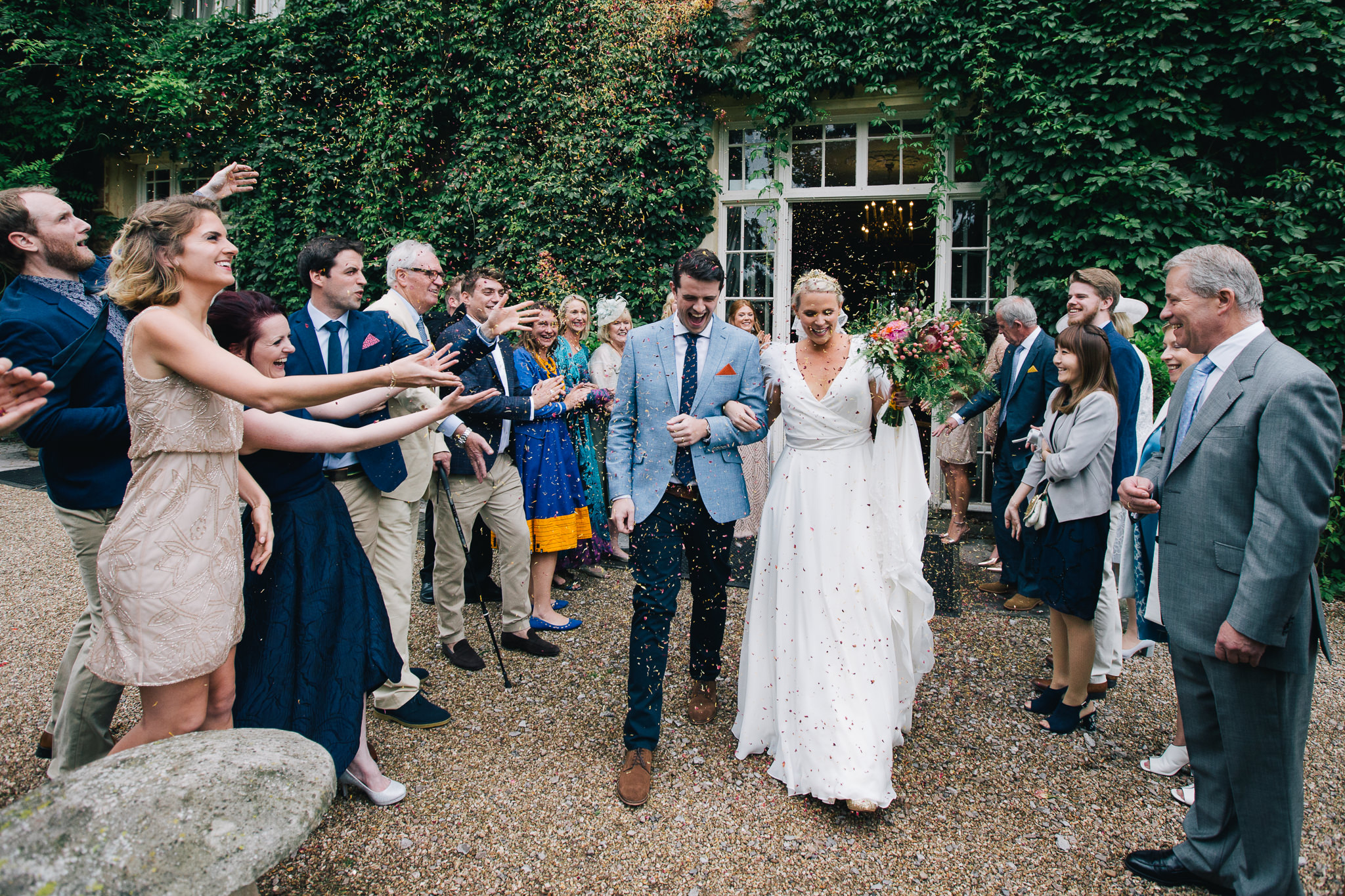 Beautiful bride Rebecca wore a wedding dress by Halfpenny London