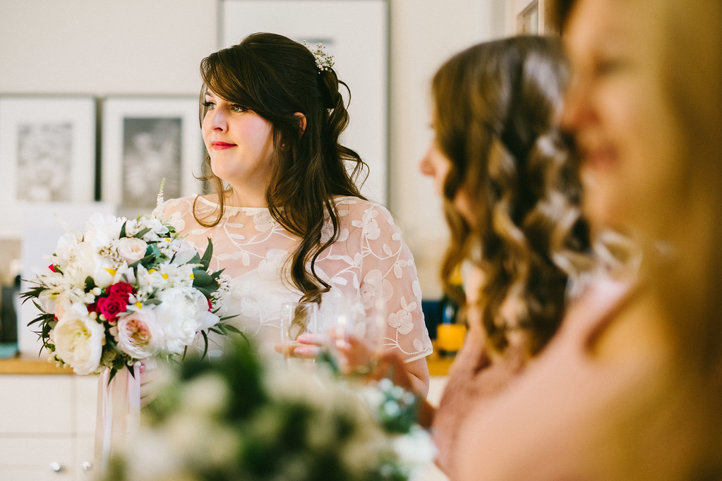 Beautiful bride Jo-Anne wore a wedding dress by Halfpenny London