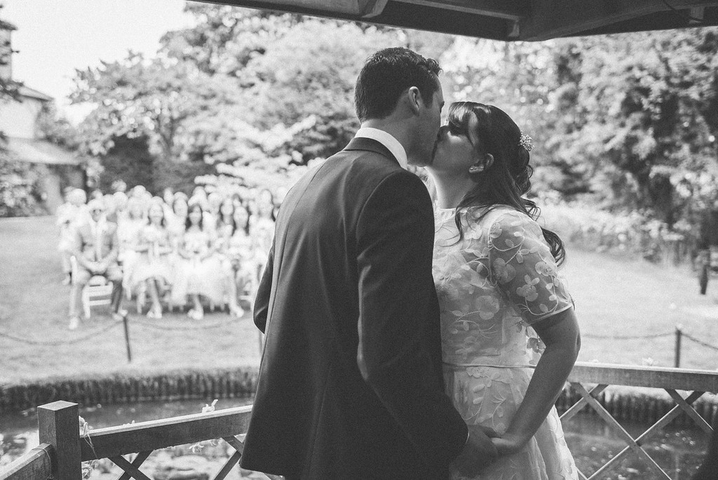 Beautiful bride Jo-Anne wore a wedding dress by Halfpenny London