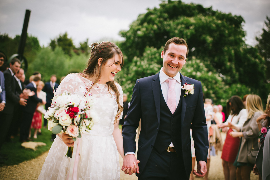 Beautiful bride Jo-Anne wore a wedding dress by Halfpenny London