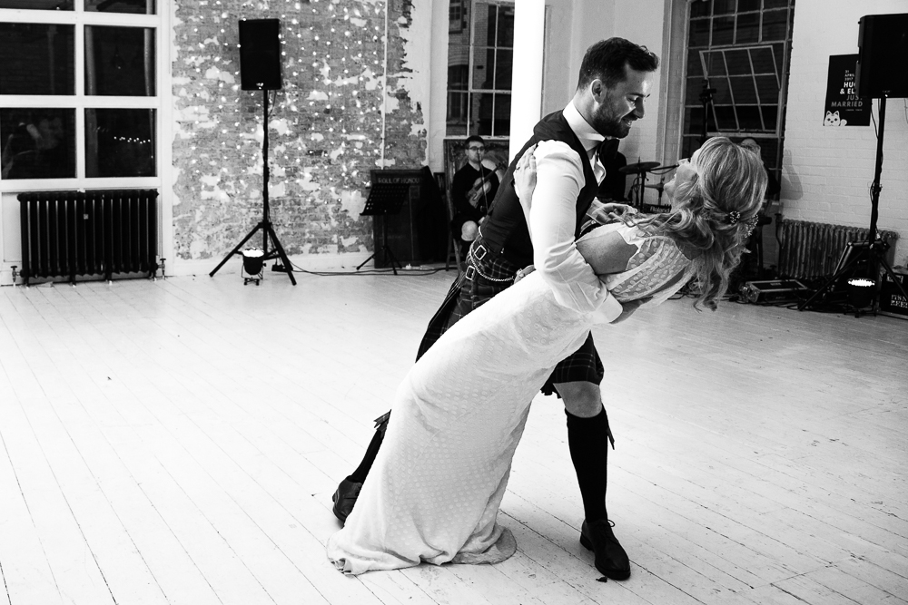 Beautiful bride Elly wore a wedding dress by Halfpenny London