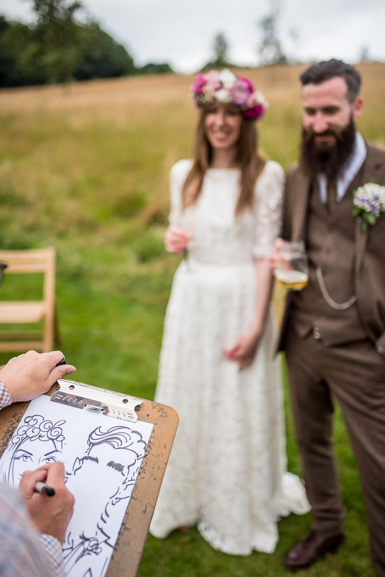 Beautiful bride Rebecca wore a wedding dress by Halfpenny London