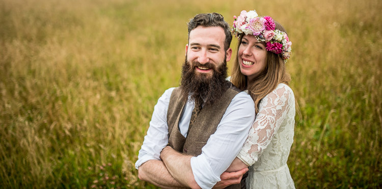 Beautiful bride Rebecca wore a wedding dress by Halfpenny London