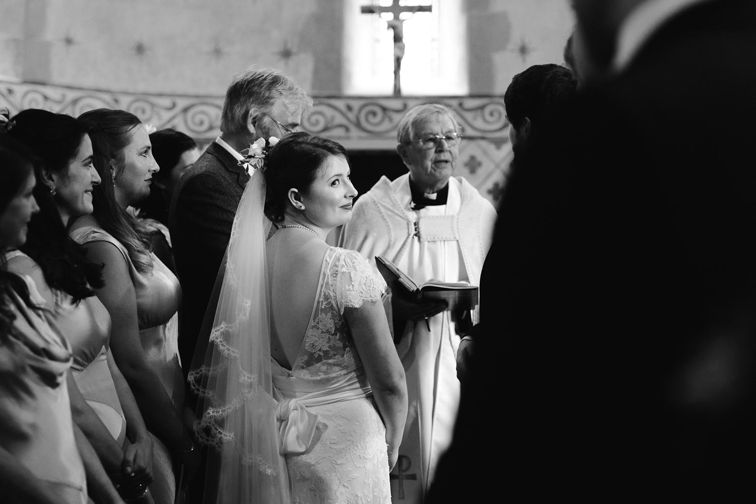 Beautiful bride Hannah wore a lace wedding dress by Halfpenny London