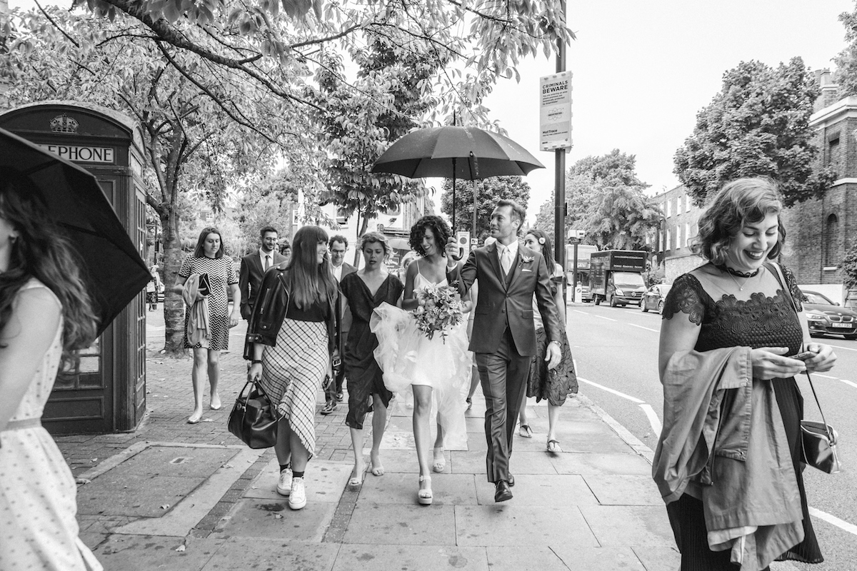 Beautiful bride Samantha wore a wedding dress by Halfpenny London