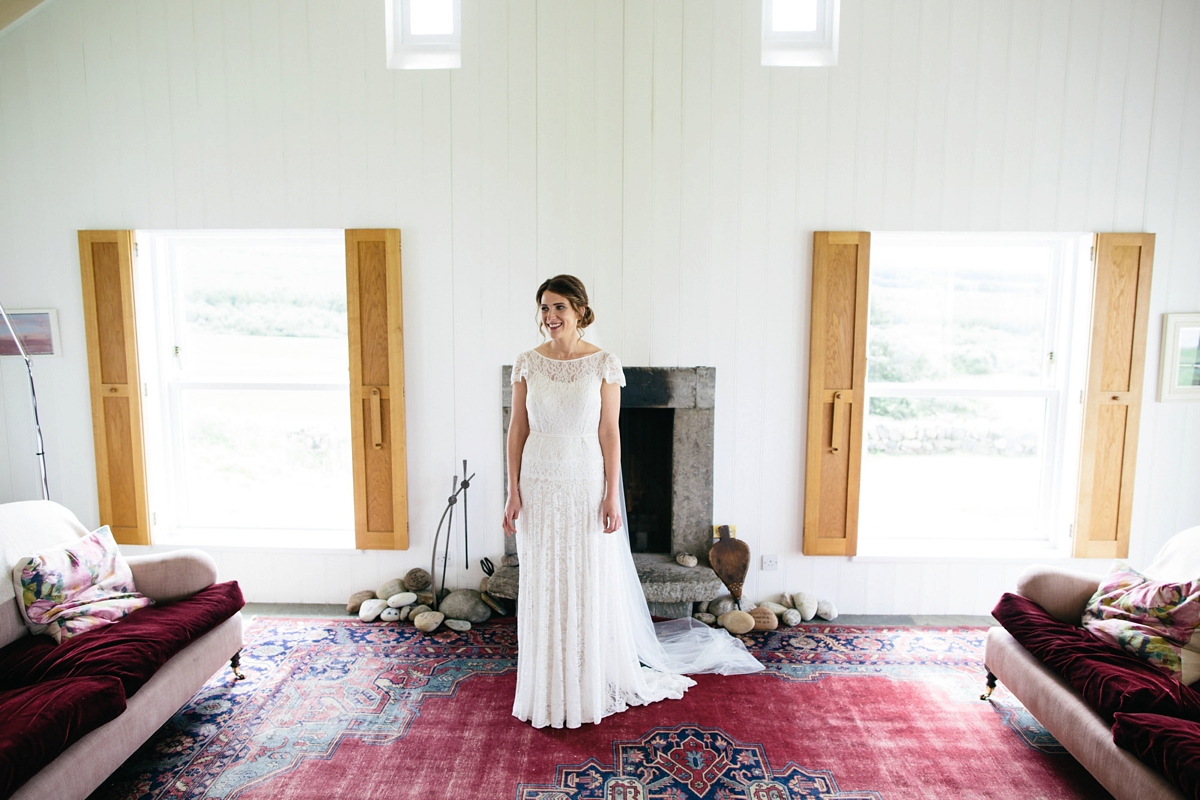 Beautiful bride Jennifer wore a wedding dress by Halfpenny London
