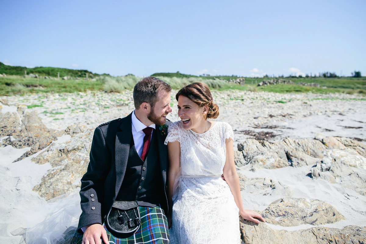 Beautiful bride Jennifer wore a wedding dress by Halfpenny London
