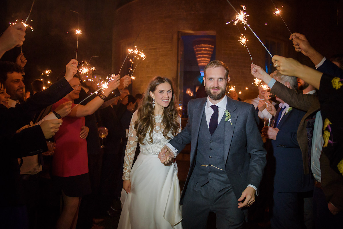 Beautiful bride Laura wore a wedding dress by Halfpenny London