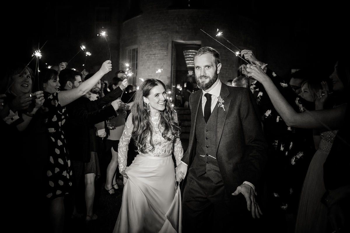 Beautiful bride Laura wore a wedding dress by Halfpenny London