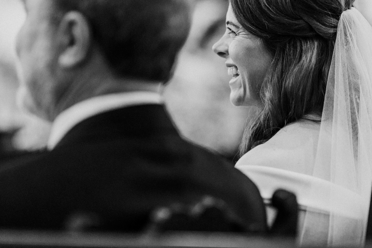 Beautiful bride Katie wore a wedding dress by Halfpenny London