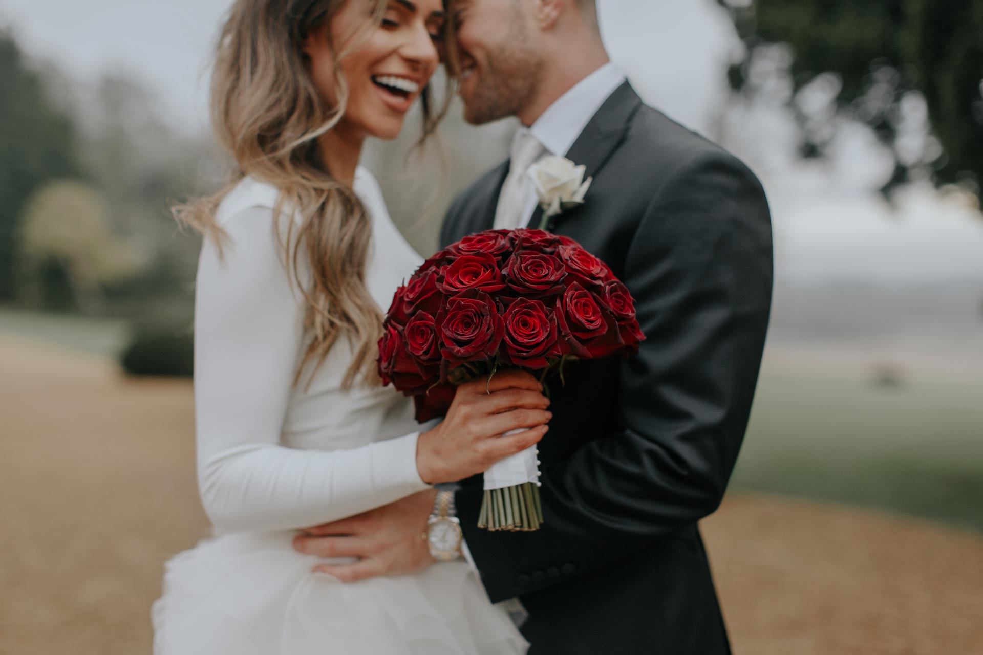 Gorgeous bride Lydia Elise Millen wore a wedding dress by Halfpenny London | Image by Wish Wish Weddings