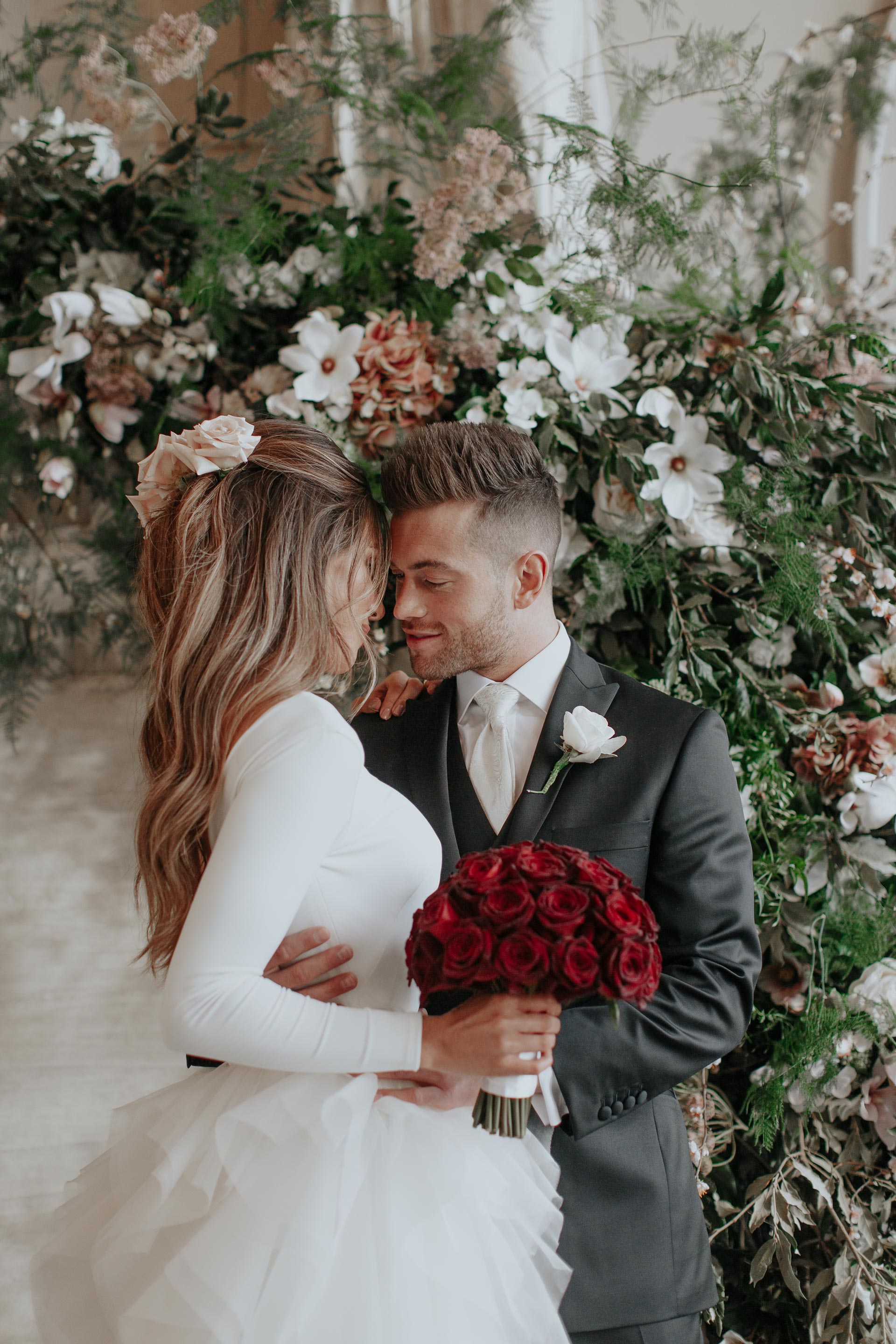 Gorgeous bride Lydia Elise Millen wore a wedding dress by Halfpenny London | Image by Wish Wish Weddings