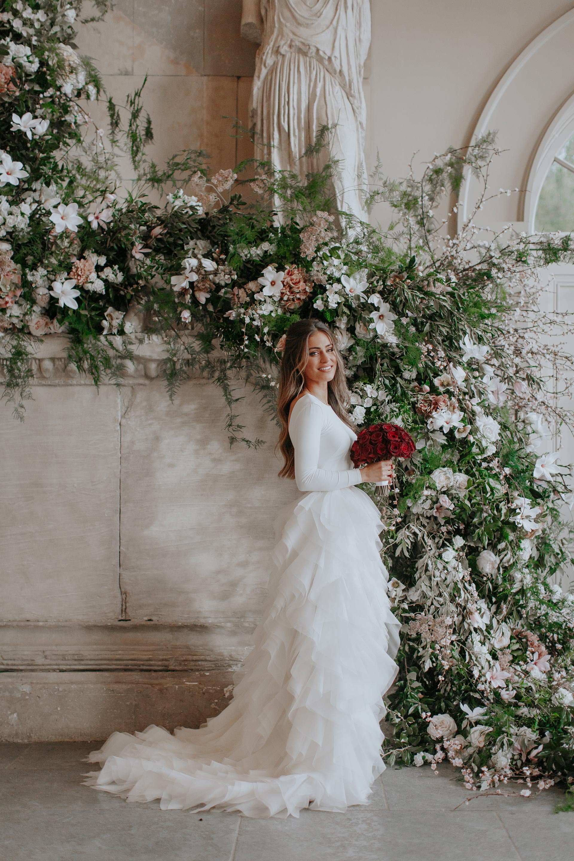 Gorgeous bride Lydia Elise Millen wore a wedding dress by Halfpenny London | Image by Wish Wish Weddings