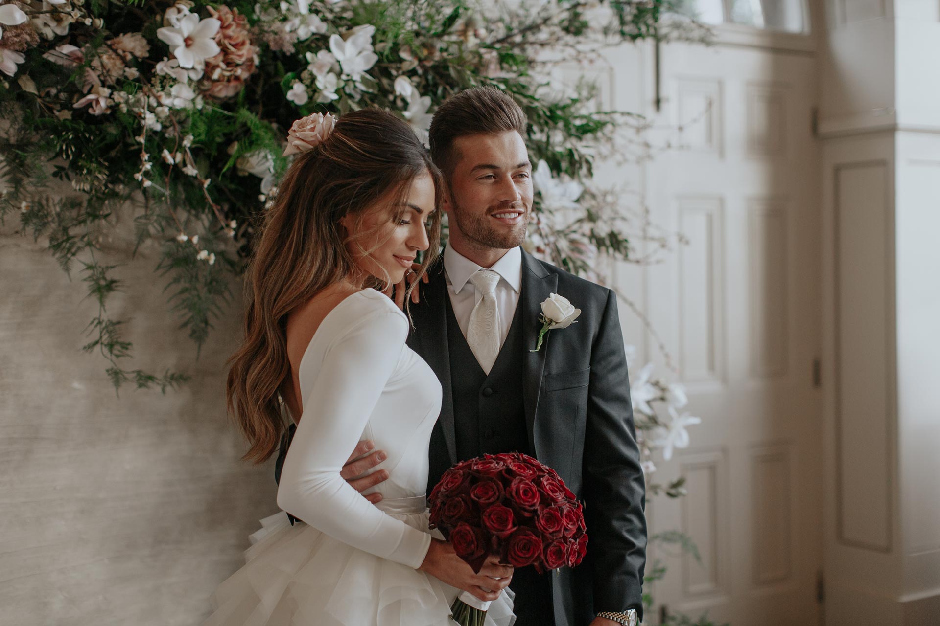 Gorgeous bride Lydia Elise Millen wore a wedding dress by Halfpenny London | Image by Wish Wish Weddings