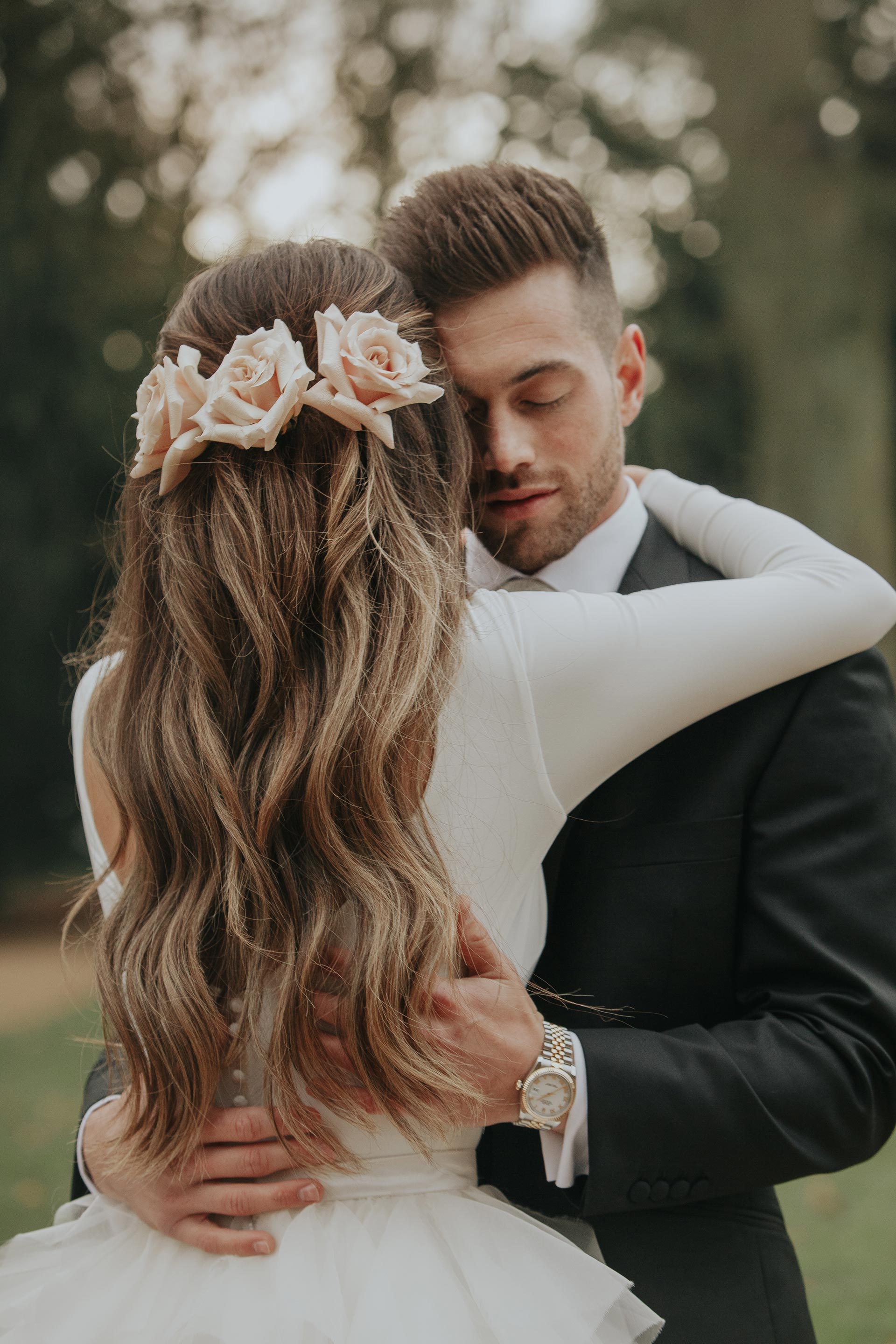 Gorgeous bride Lydia Elise Millen wore a wedding dress by Halfpenny London | Image by Wish Wish Weddings