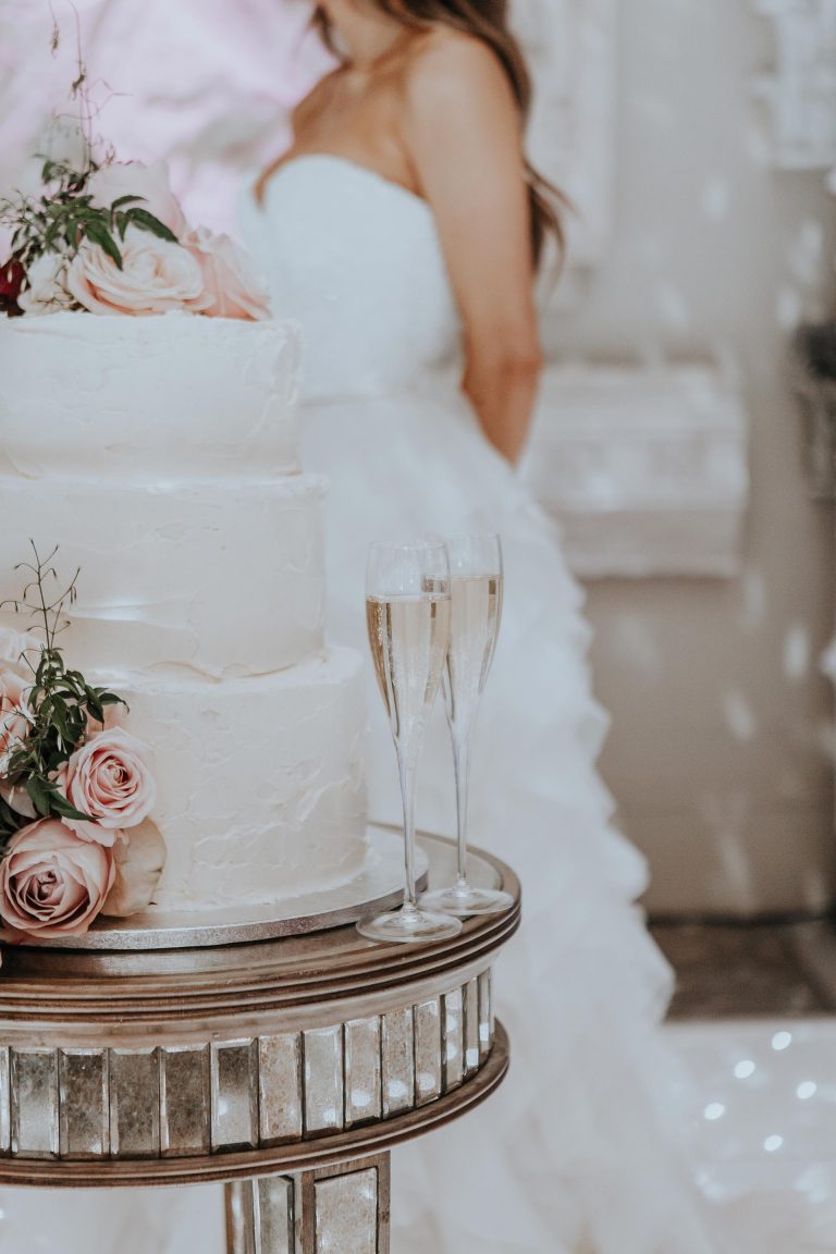 Gorgeous bride Lydia Elise Millen wore a wedding dress by Halfpenny London | Image by Wish Wish Weddings