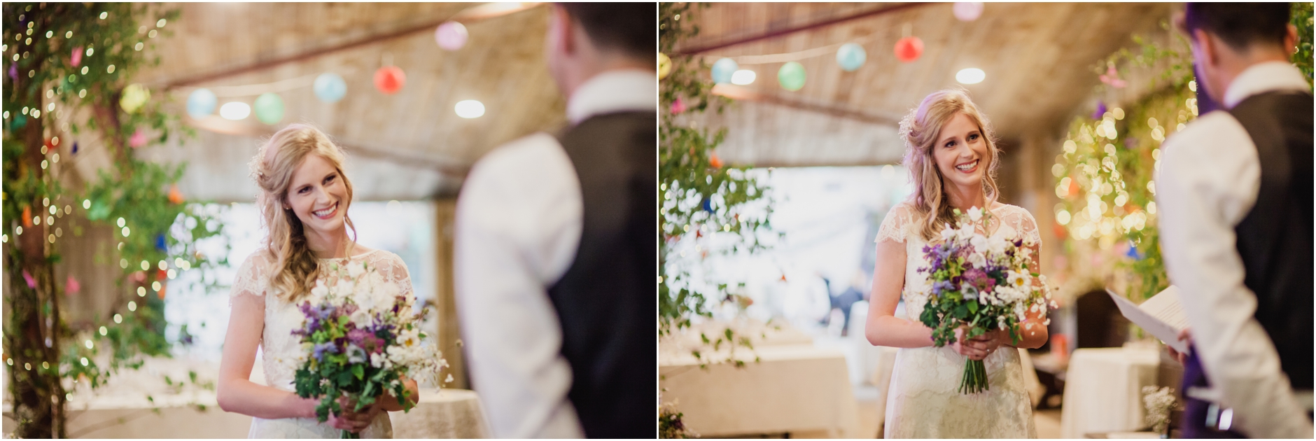 Beautiful bride Fiona wore a lace wedding dress by Halfpenny London