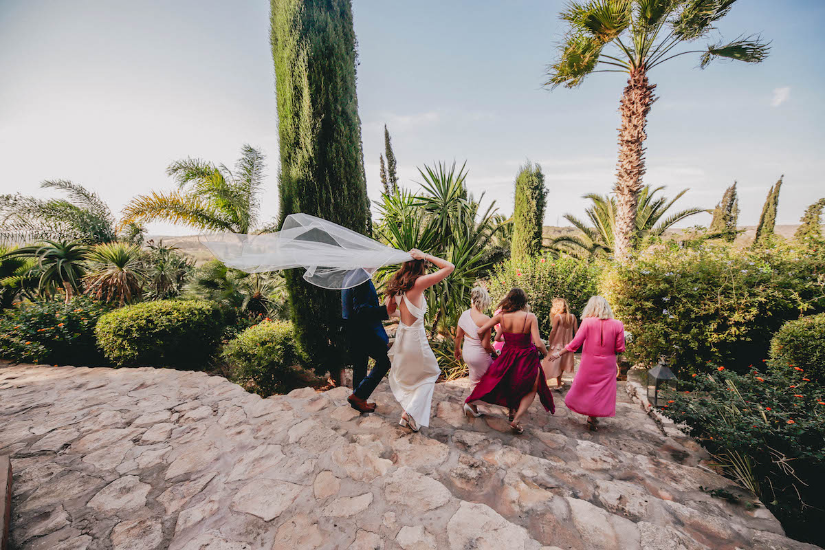 Beautiful bride Heather wore a wedding dress by Halfpenny London