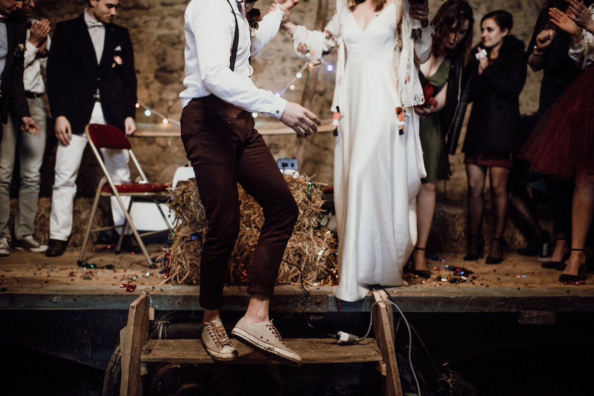 Beautiful bride Daniella wore a wedding dress by Halfpenny London