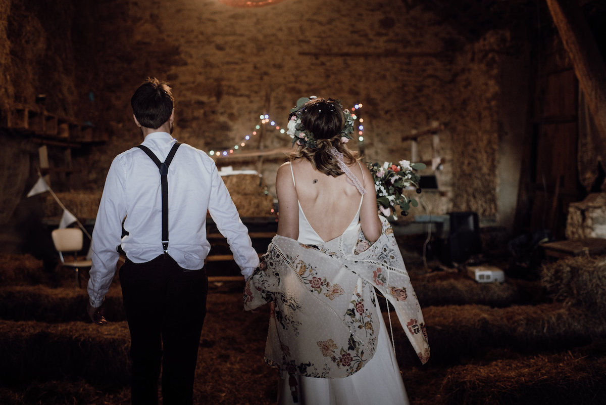 Beautiful bride Daniella wore a wedding dress by Halfpenny London