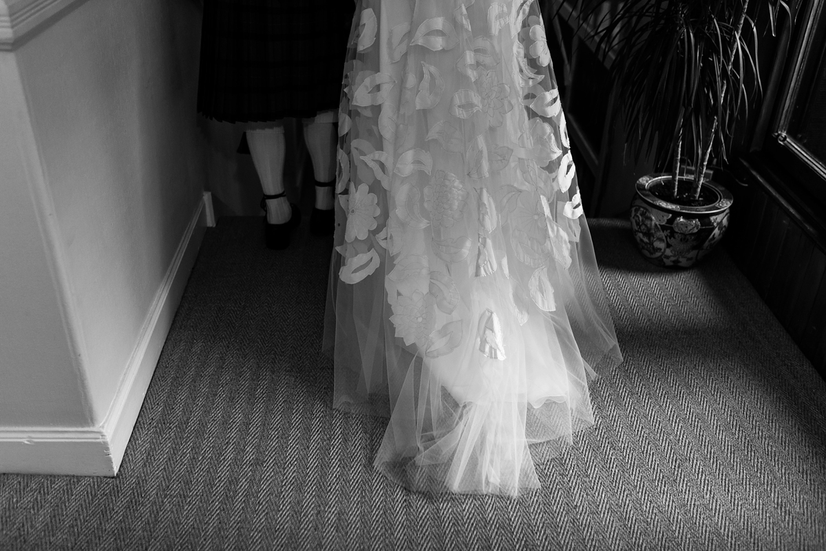Beautiful bride Heather wore bridal separates by Halfpenny London