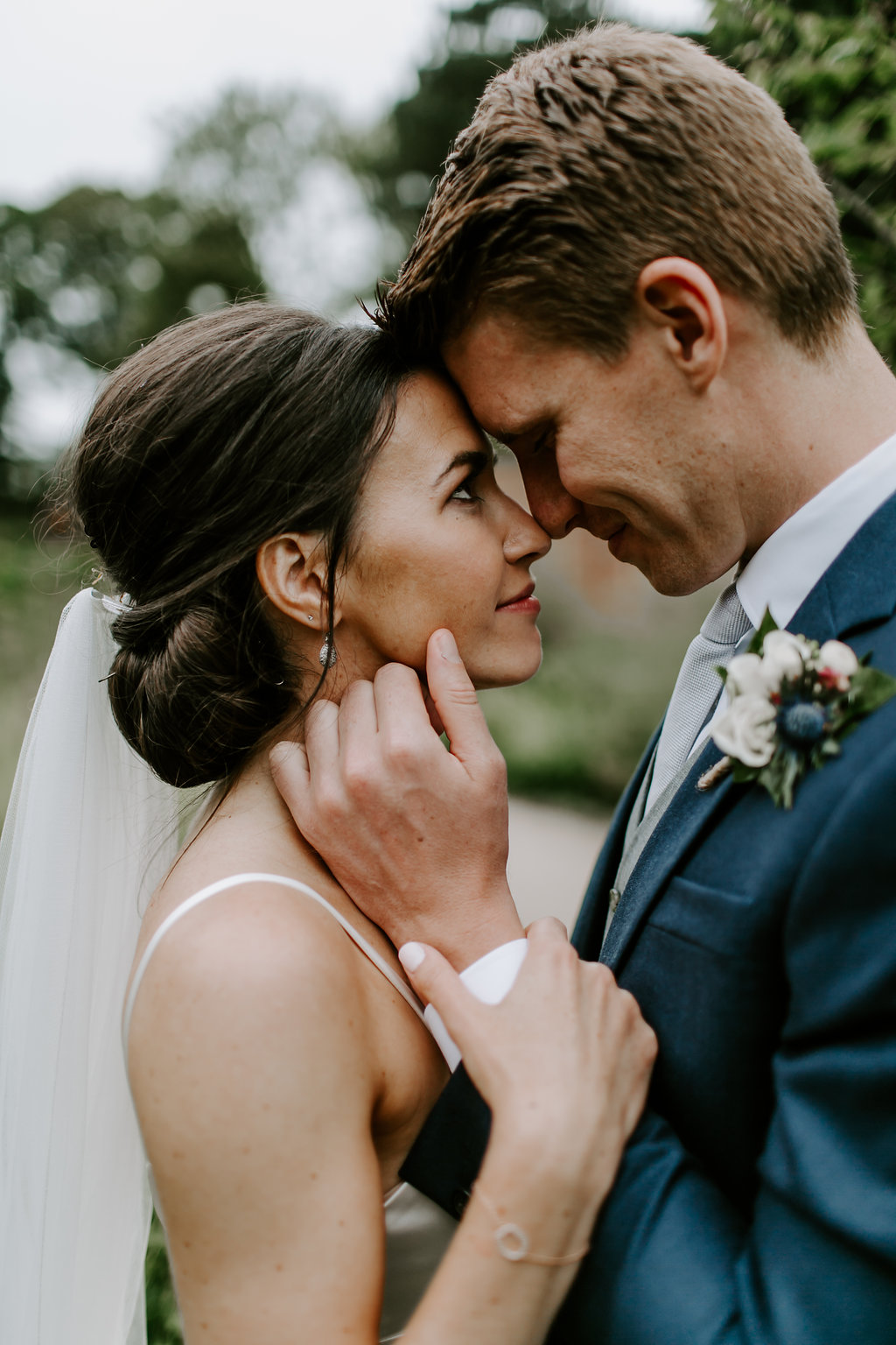 Beautiful bride Victoria wore a wedding dress by Halfpenny London