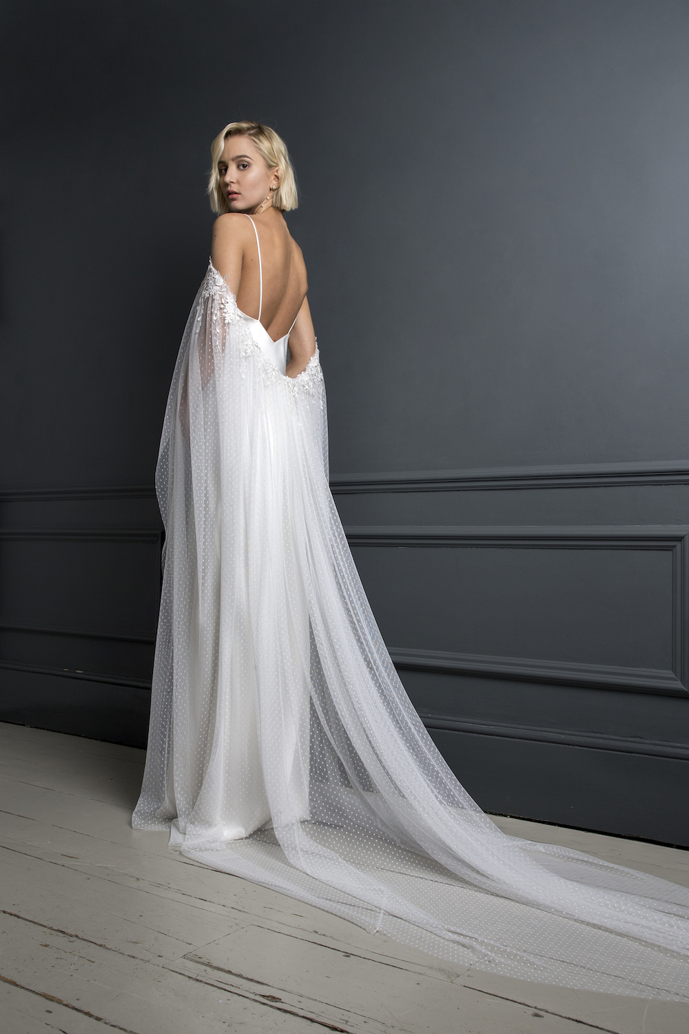 PETER CAPE & IRIS SLIP | WEDDING DRESS BY HALFPENNY LONDON