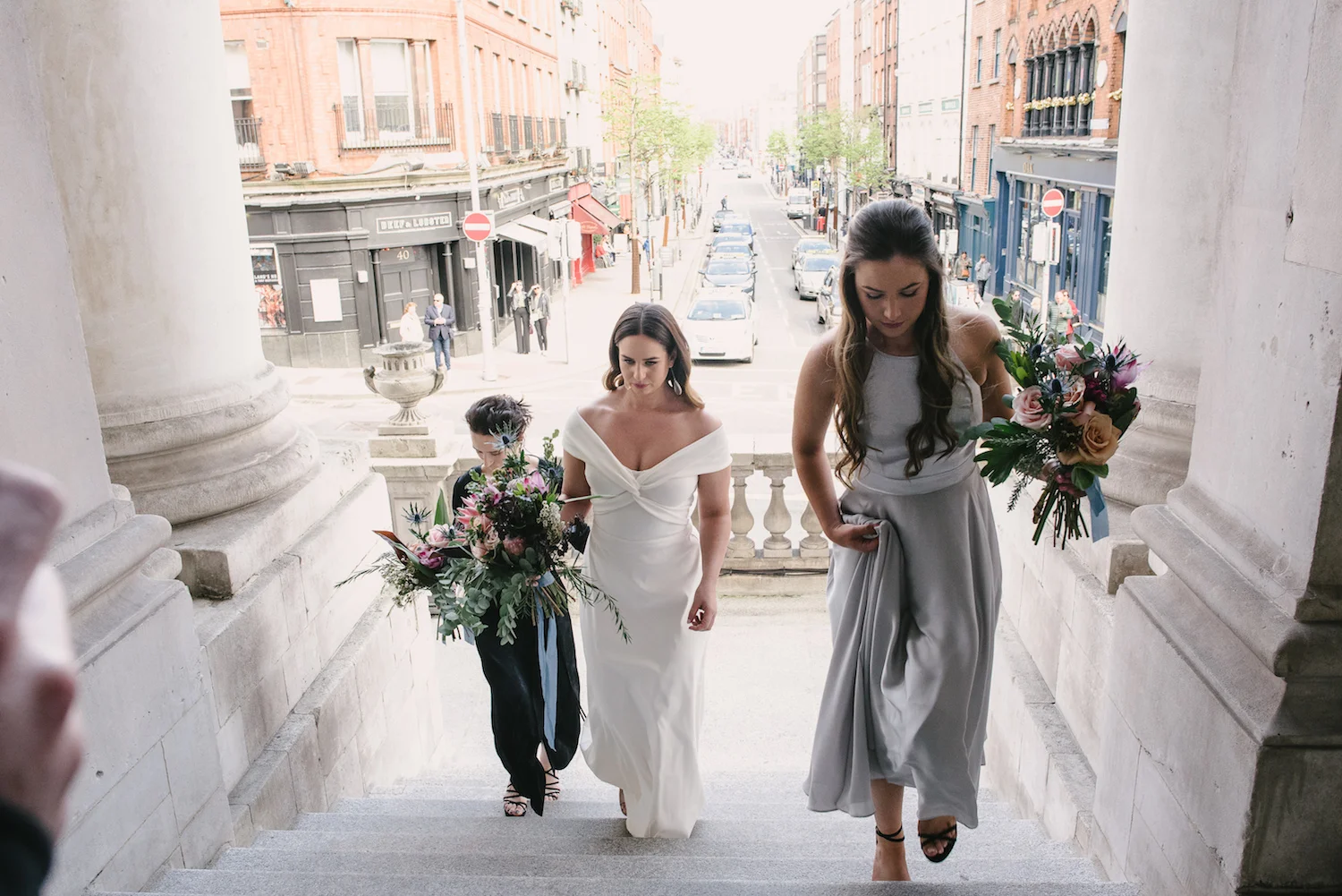 Beautiful bride Megan wore a wedding dress by Halfpenny London