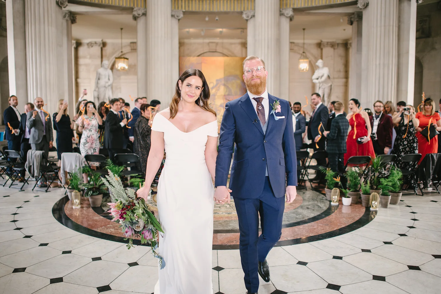 Beautiful bride Megan wore a wedding dress by Halfpenny London