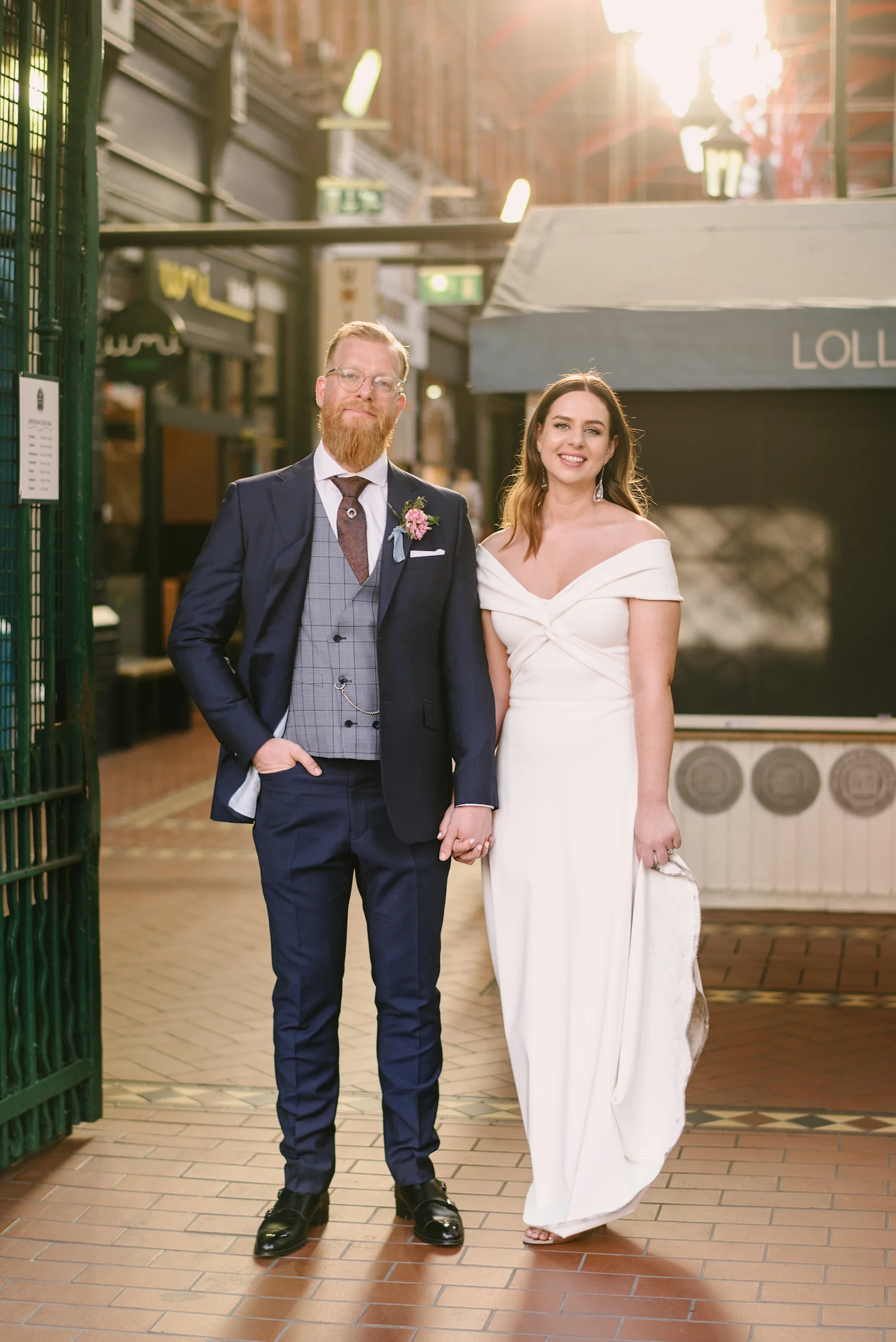 Beautiful bride Megan wore a wedding dress by Halfpenny London