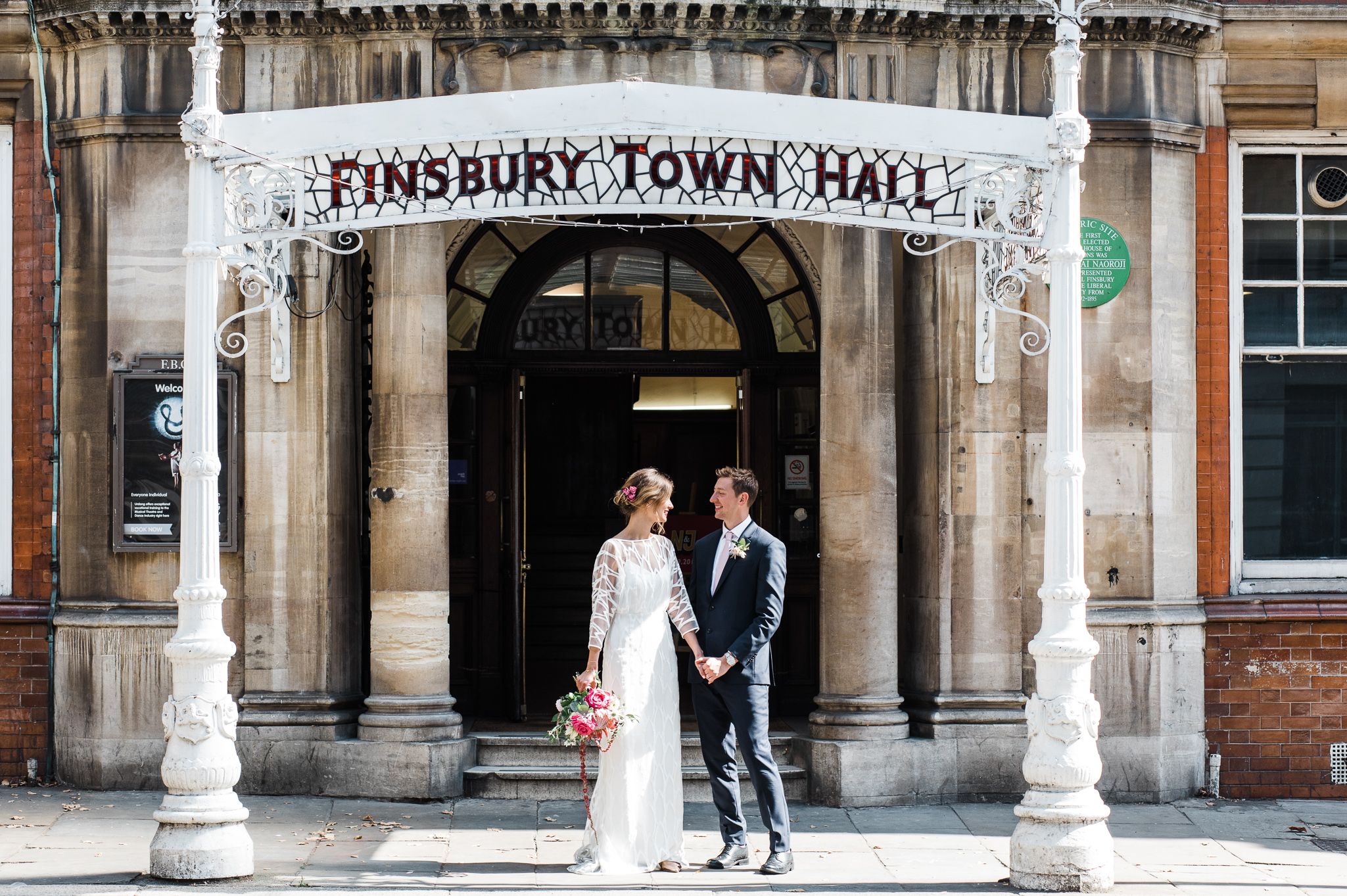Beautiful bride Natasha wore a wedding dress by Halfpenny London