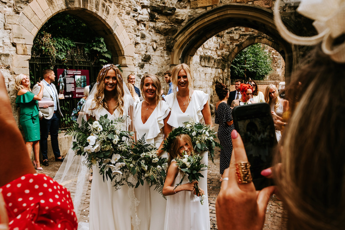 Beautiful bride Jessica wore a wedding dress by Halfpenny London