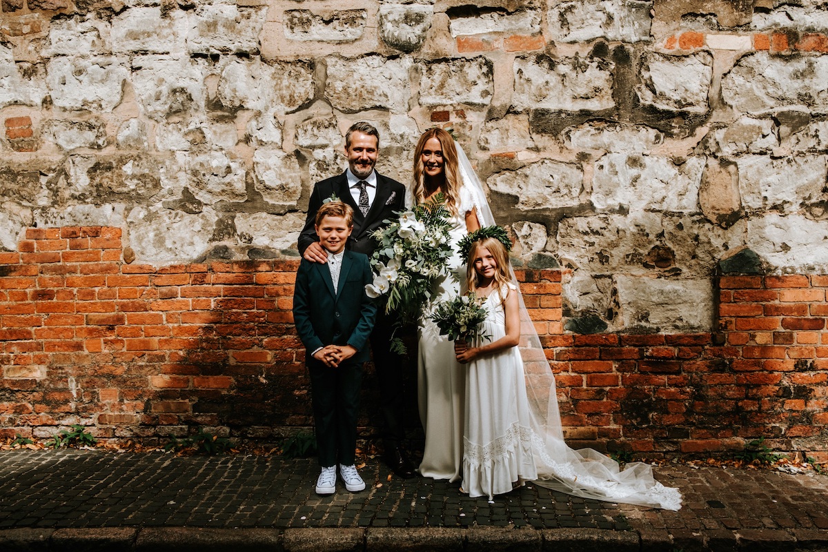 Beautiful bride Jessica wore a wedding dress by Halfpenny London