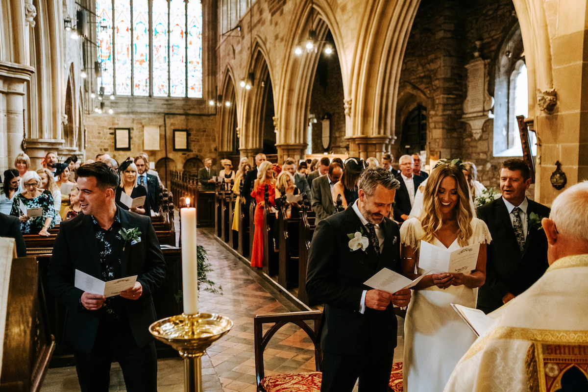 Beautiful bride Jessica wore a wedding dress by Halfpenny London