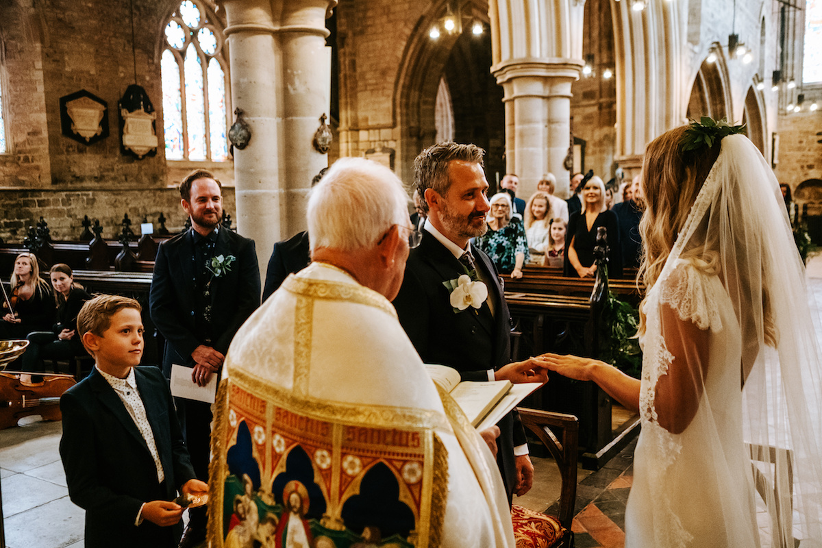Beautiful bride Jessica wore a wedding dress by Halfpenny London