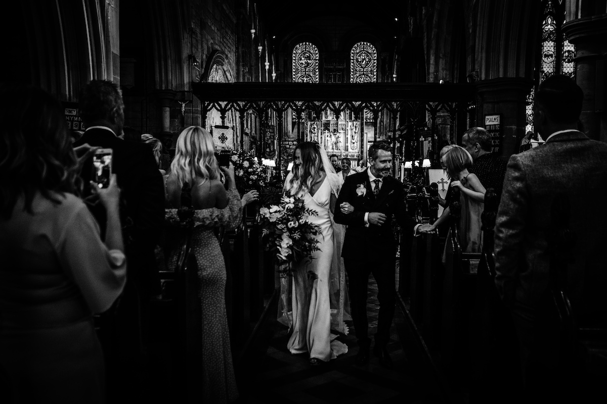 Beautiful bride Jessica wore a wedding dress by Halfpenny London