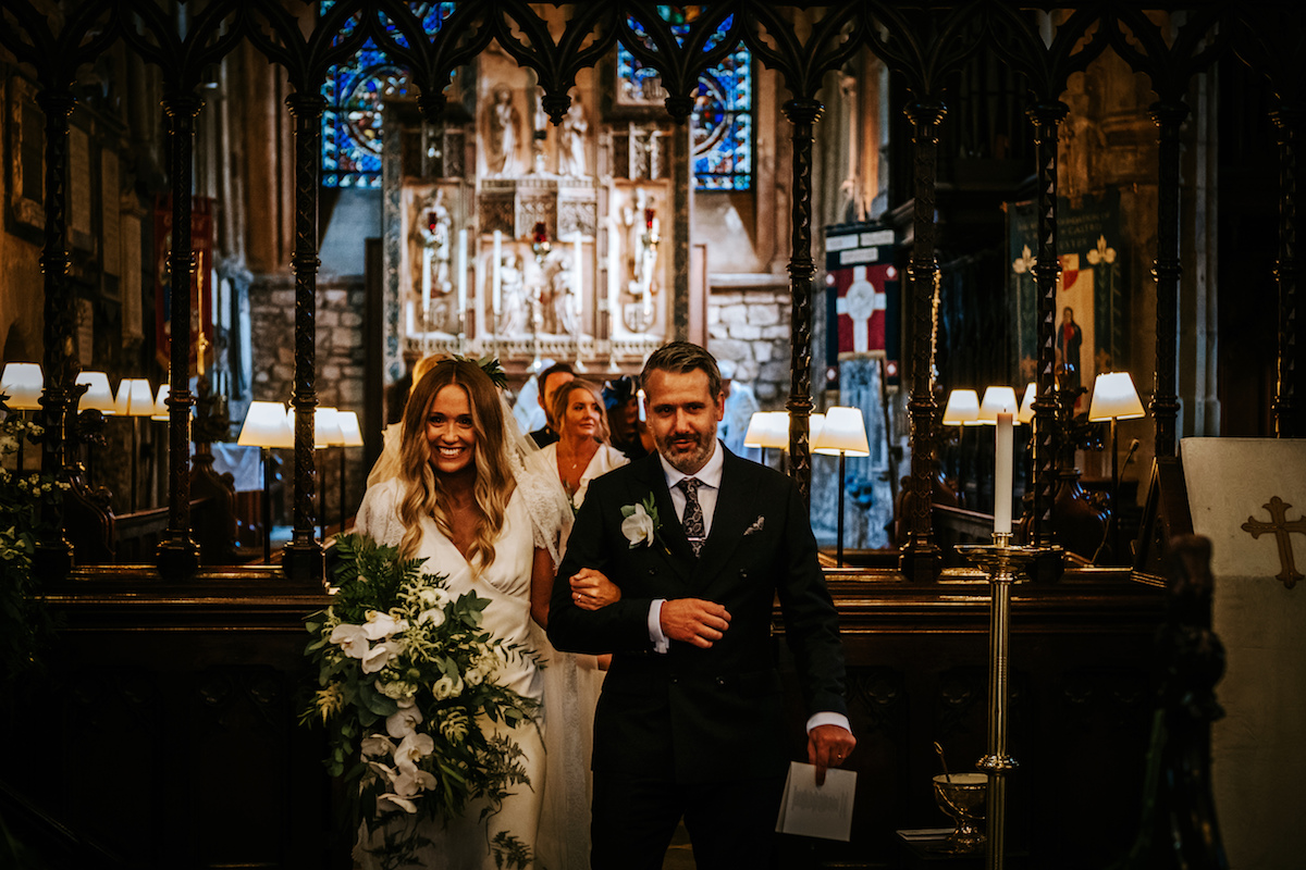 Beautiful bride Jessica wore a wedding dress by Halfpenny London