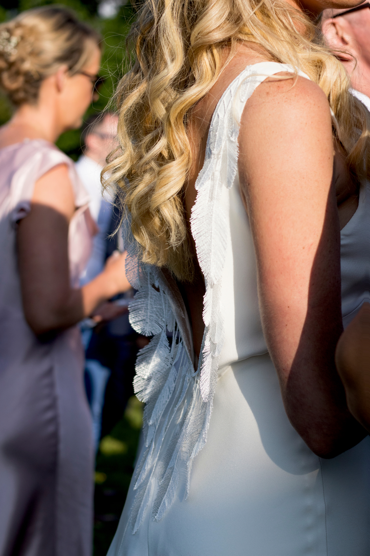 Beautiful bride Emily wore a wedding dress by Halfpenny London