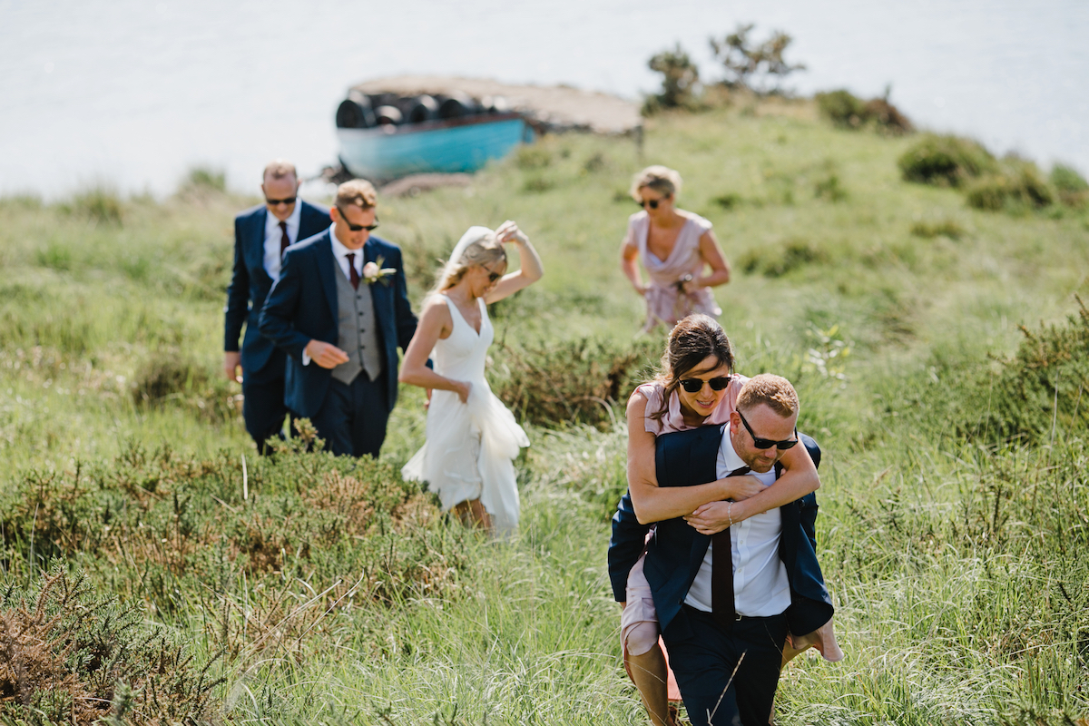 Beautiful bride Emily wore a wedding dress by Halfpenny London