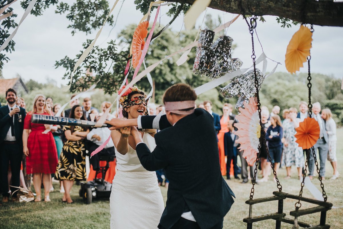 Beautiful bride Ashley wore a wedding dress by Halfpenny London