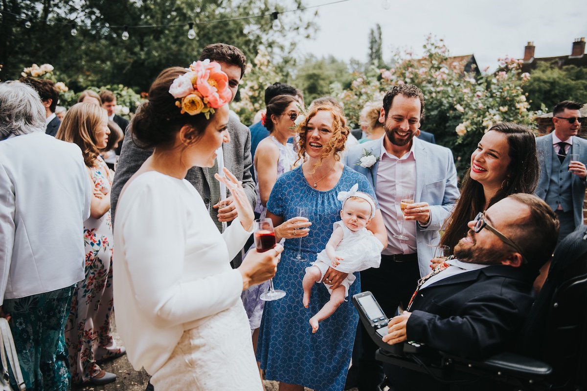 Beautiful bride Ashley wore a wedding dress by Halfpenny London