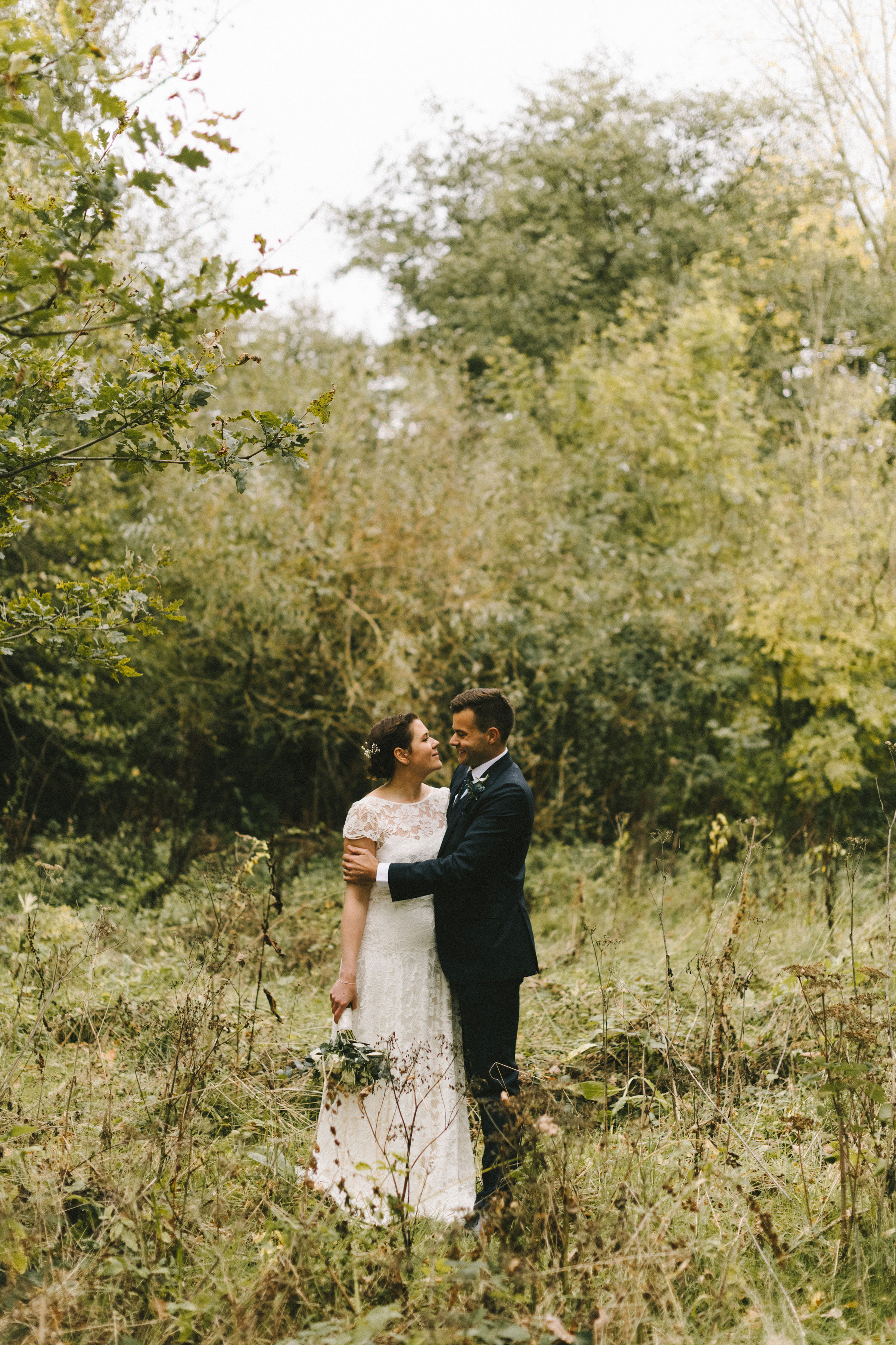 Beautiful bride Lizzi wore a wedding dress by Halfpenny London