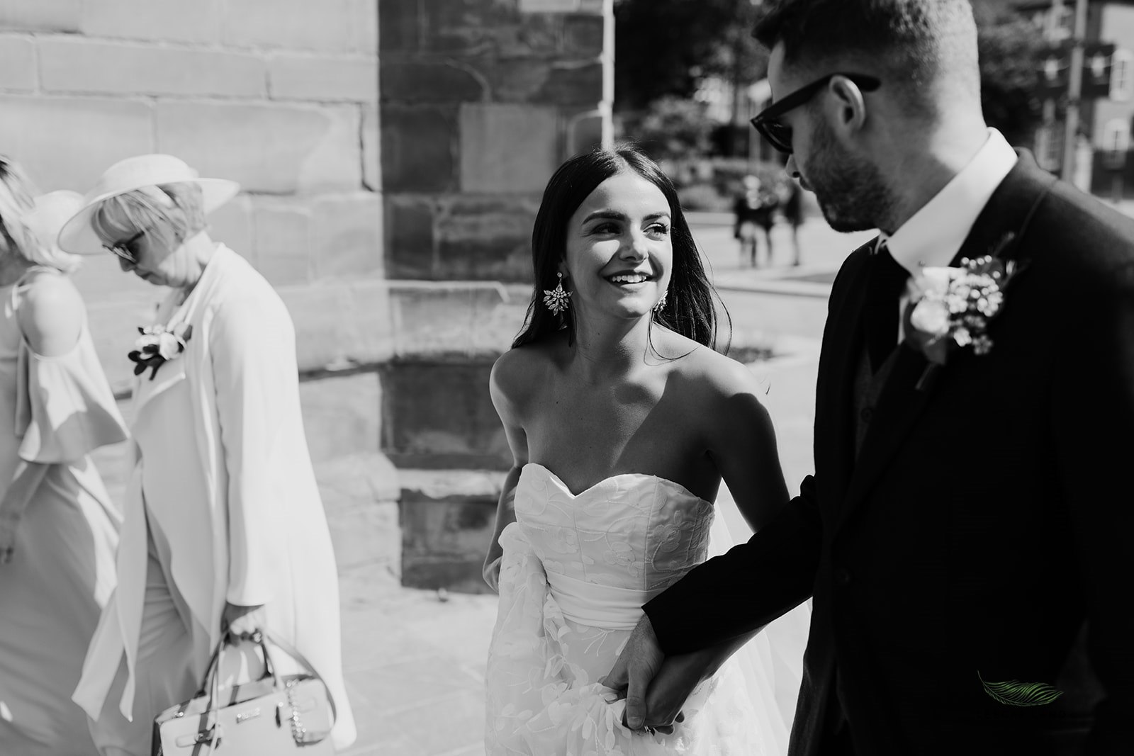 Beautiful bride Emma wore a wedding dress by Halfpenny London