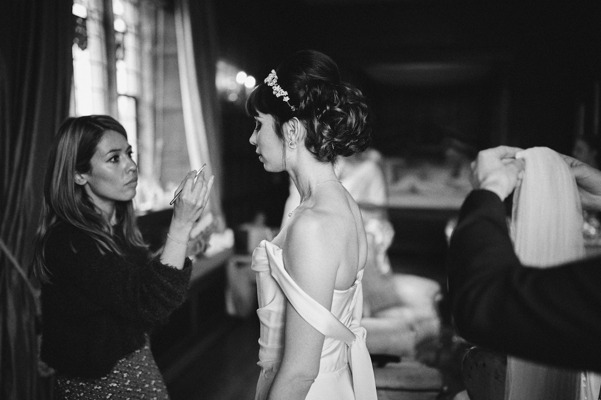 Beautiful bride Stacey wore a wedding dress by Halfpenny London