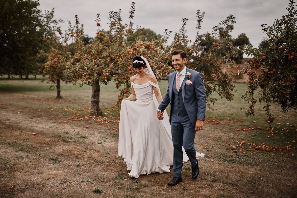 Beautiful bride Stacey wore a wedding dress by Halfpenny London