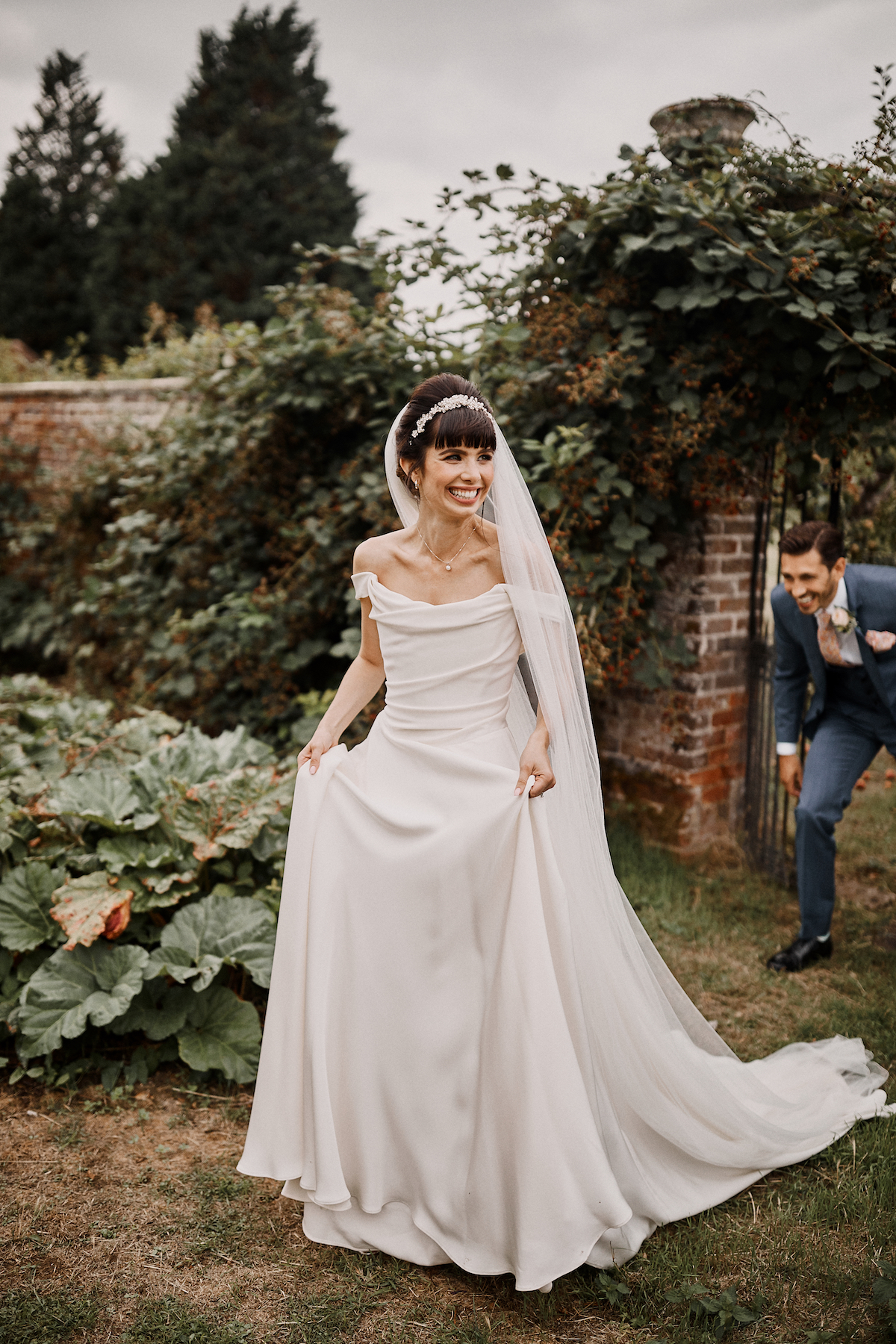 Beautiful bride Stacey wore a wedding dress by Halfpenny London