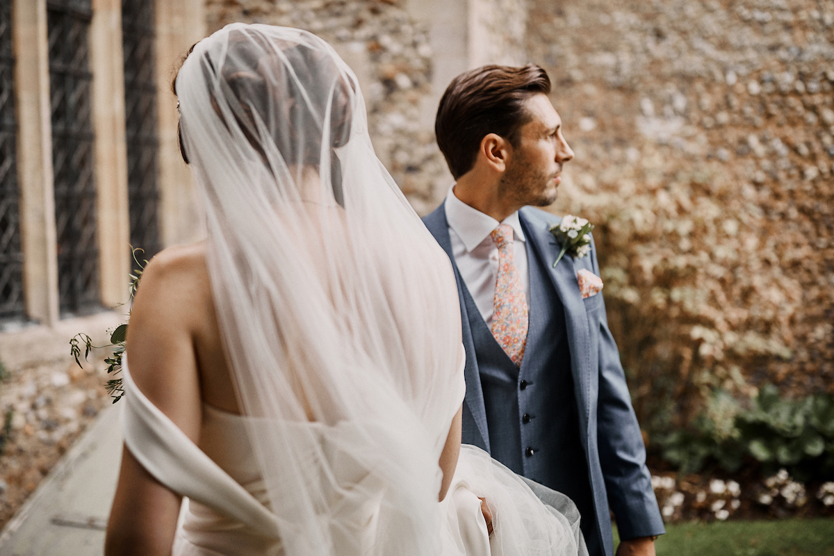 Beautiful bride Stacey wore a wedding dress by Halfpenny London